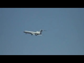 takeoff of emergency tu-154 b ra-85563