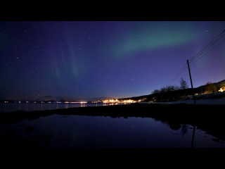 northern lights over tromsø (norway)