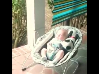 baby and his four-legged friend