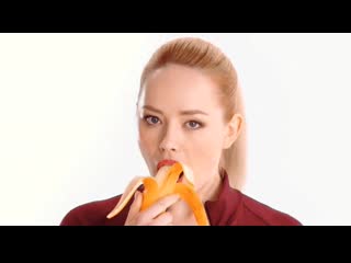 zoya berber erotically eats a banana in the film anna nikolaevna (russia, 2020)